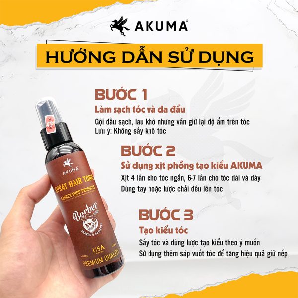 xit tao phong toc akuma spray hair tonic