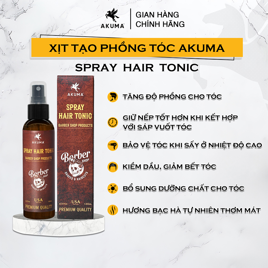 xit tao phong toc akuma spray hair tonic