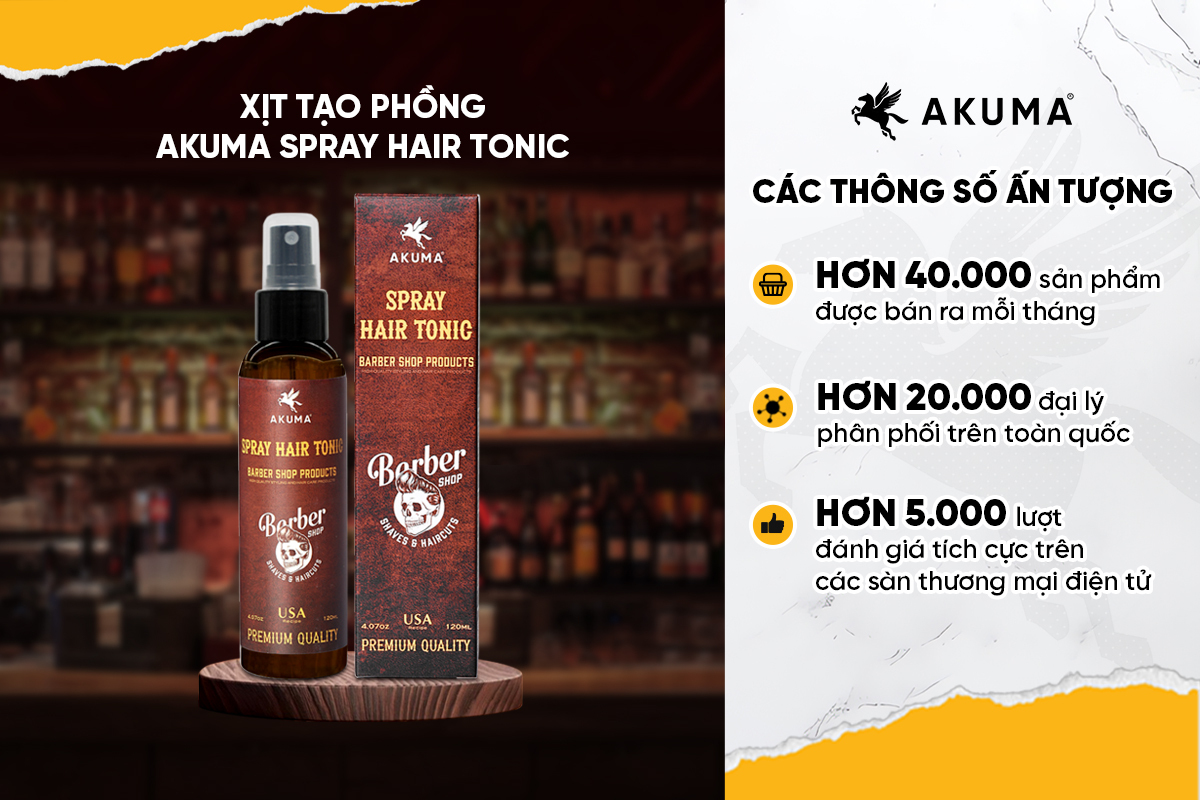 Xịt tạo phồng AKUMA