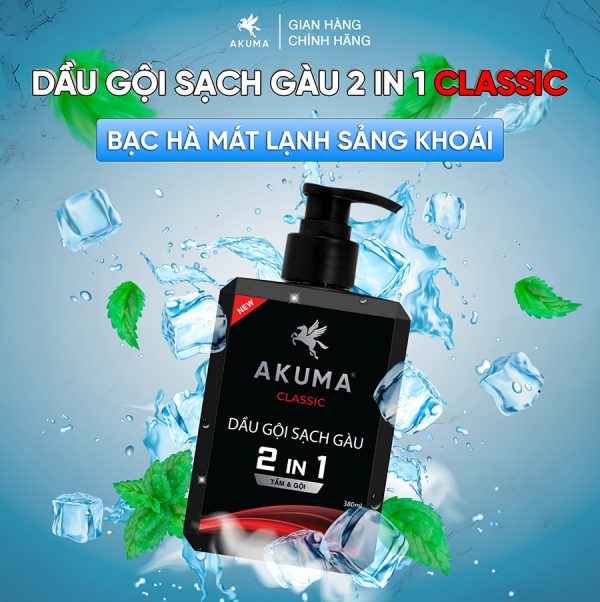 Dầu gội đầu AKUMA Classic 2 trong 1 - Hình ảnh 8