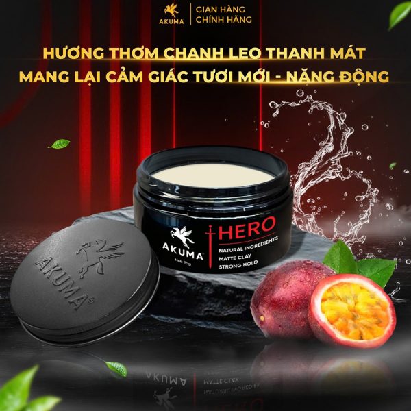 Sáp vuốt tóc AKUMA HERO Matte Clay 95g - Hình ảnh 7