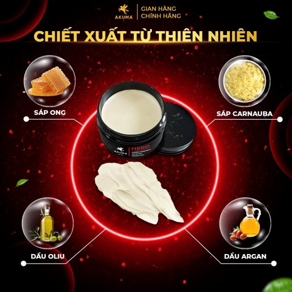 Sáp vuốt tóc AKUMA HERO Matte Clay 95g - Hình ảnh 9
