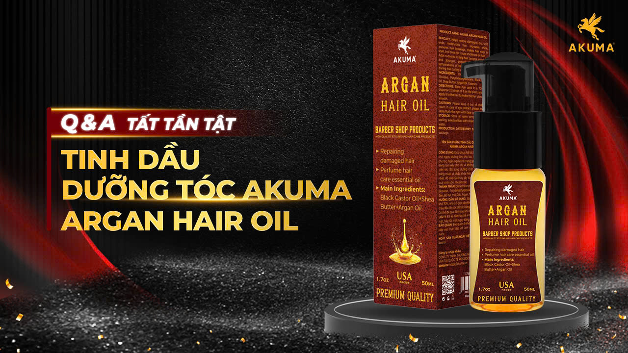 Tinh dầu dưỡng tóc AKUMA Argan Hair Oil