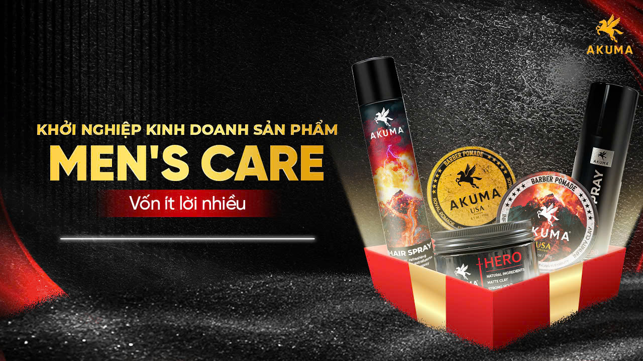 Khởi nghiệp vốn nhỏ lời cao với sản phẩm men's care nhà AKUMA