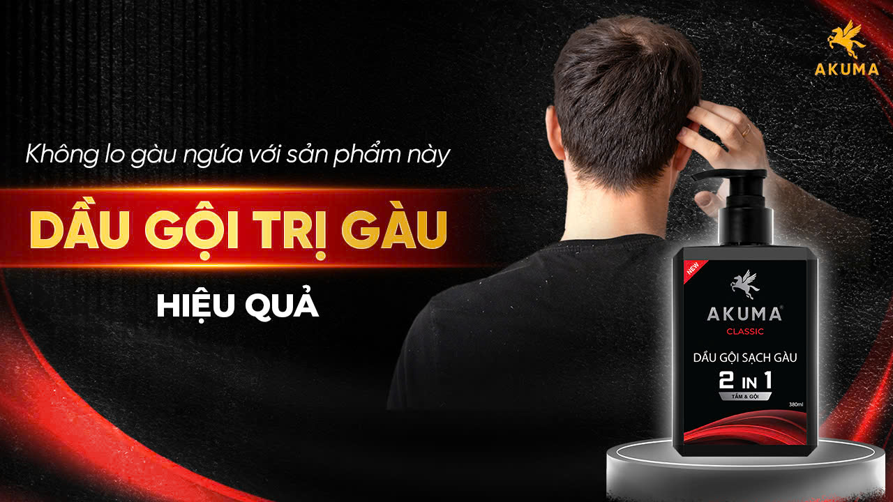 Sạch gàu hết ngứa với dầu gội AKUMA Classic 2 in 1