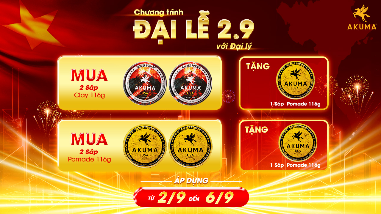 Chương trình siêu ưu đãi mua 2 tặng 1 của AKUMA