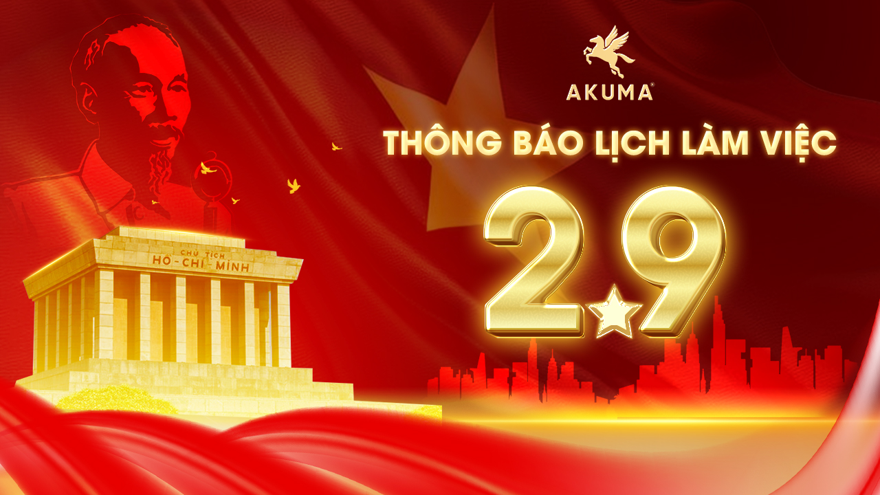 AKUMA thông báo lịch làm việc 2/9