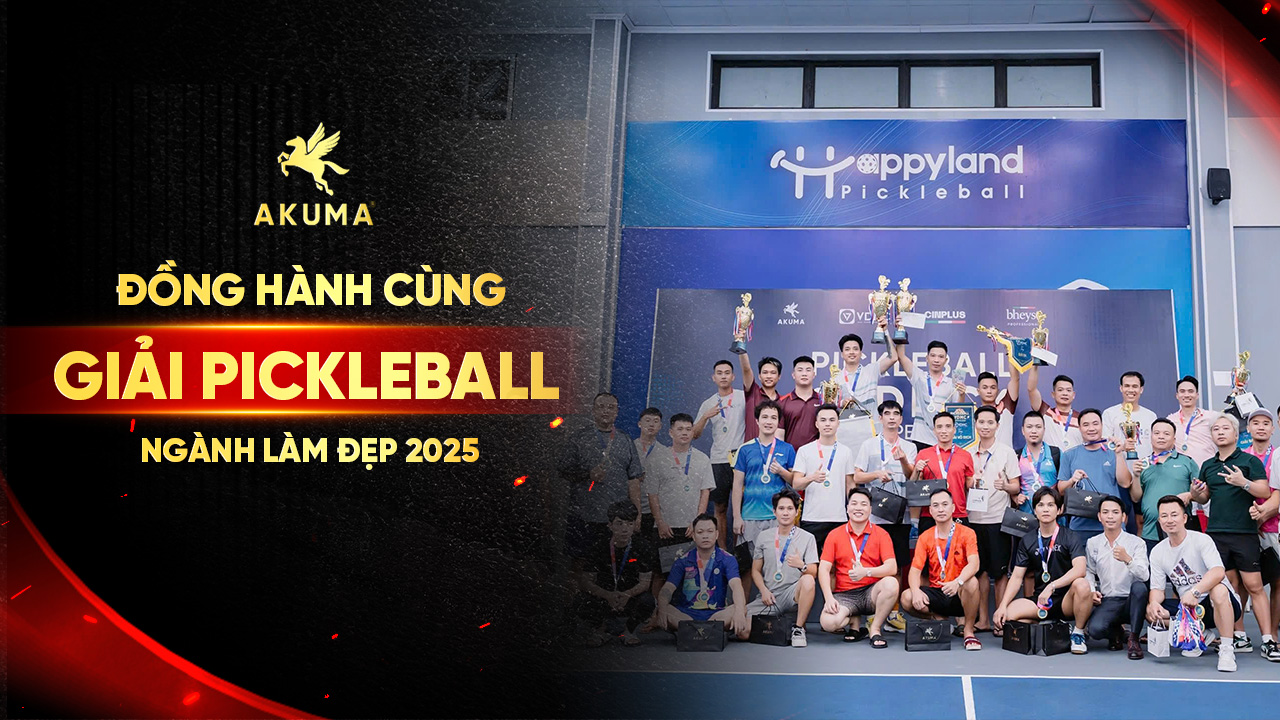 AKUMA tài trợ cho giải Pickleball ngành làm đẹp 2025