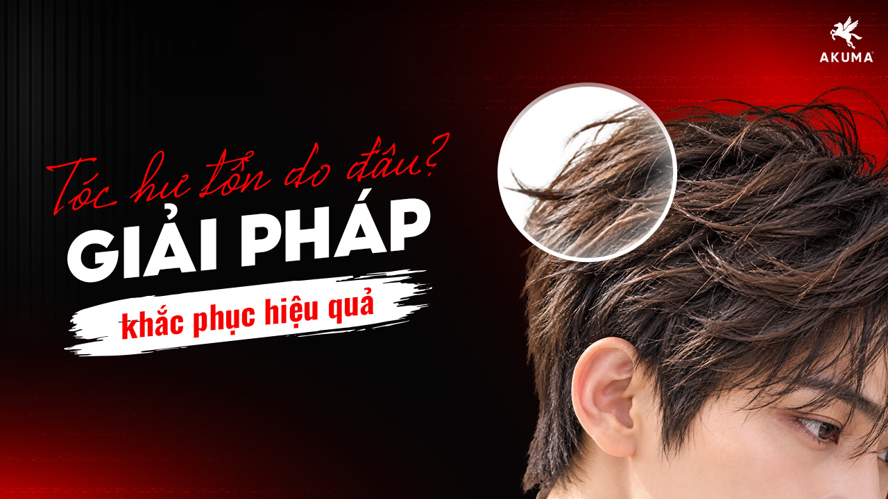Tóc hư tổn do đâu? Nguyên nhân và giải pháp phục hồi tóc nam